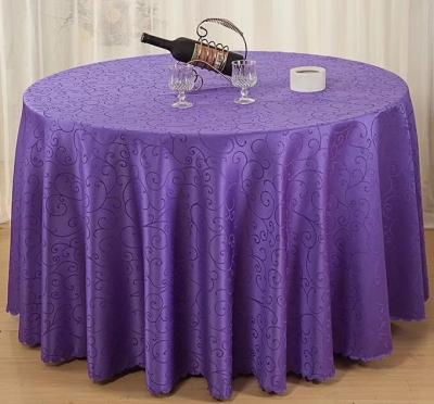 China Oilproof Guangzhou factory wholesale cheap round wedding table linen tablecloth cover for sale