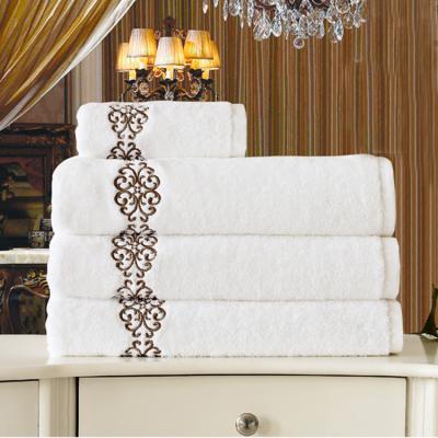 China 100% Towel, Luxury Hotel Spa Pool White 5 Star Hotel Quality Cotton QUICK DRY Bath Towel for sale