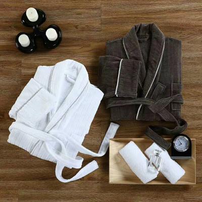 China High quality cheap unisex white bathrobe hotel cotton QUICK DRY for sale