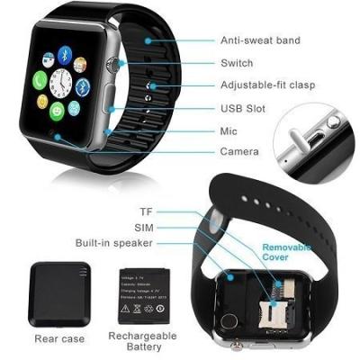 China Original A1 touch screen smart watch a1 smart watch with sim card for sale