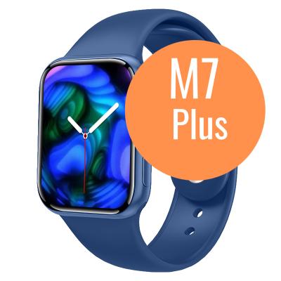 China New 2022 touch screen reloj m7 plus smartwatch m7 plus 45mm smart watch with BT calls for sale