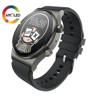 China Newest AMOLED smart watch touch screen display with reloj amoled android smart watches around shape smart watch for sale