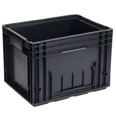 China High Quality Solid Box Injection Recycle Industrial Stackable Auto Parts Storage KLT Moving Plastic Box For Screws for sale