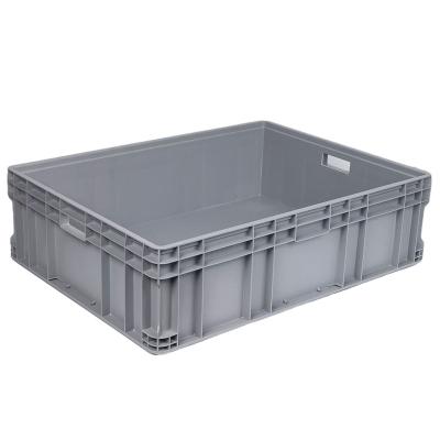 China Wall Solid Heavy Plastic Stackable Plastic Upright Container Turnover Box Shipping Crates For Spare Parts Storage for sale