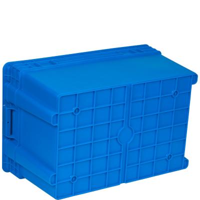 China Small Quantity PP Material Sustainable Acceptable Stackable Turnover Box With Handle Widely Used In Fruit Store for sale