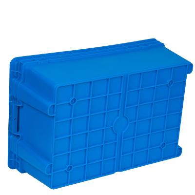 China Factory price viable stackable plastic boxes with handle spare parts storage logistics bins for sale