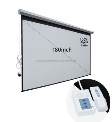 China New 2021 180inch 4:3 Electrical Engineering Screen Motorized Screen With Matte White for sale