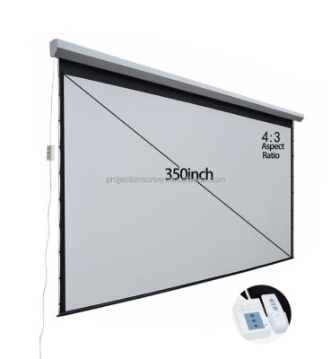 China FUTURE Big 350 Large 3/4 Inch Outdoor Electric Stage Projection 3D Projector Screen Electric for sale