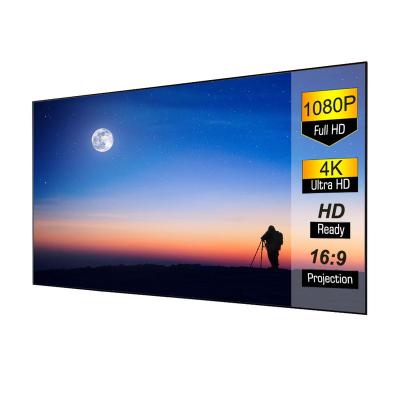 China 4K HD Projection Screen Ambient Light Rejecting Fresnel Cinema ALR Projector Screen 100 - Inch For Long Throw Projector Suitable For Home Theater for sale