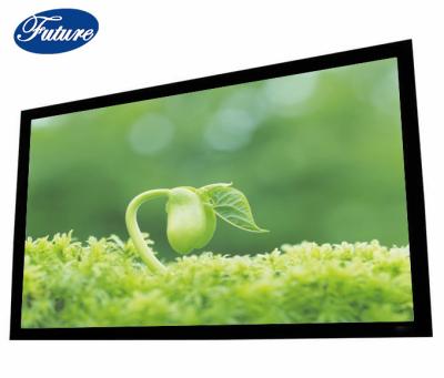 China 16:9 106inch Projector Fixed Frame Screen High Contrast With Aluminum Frame And Black Velvet for sale