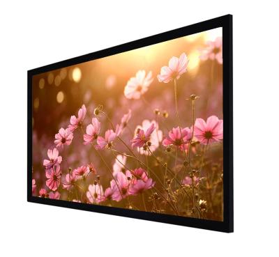 China High Definition 120 Inch Fixed Frame Projection Screen Matt White 16:9 Projector Flat Screens For 3D Cinema System for sale