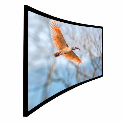 China View Ultra Wide Cinema 100 Inch 4:3 Best Quality 4K Curved Fixed View Home Theater Projector Projection Screen for sale