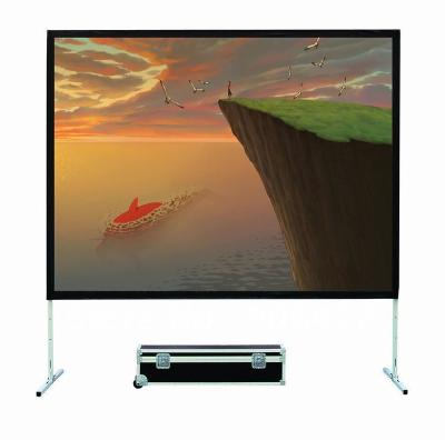 China 16:9 Fast Fold Screen 72inch Fast Fold Screen With Road Case for sale