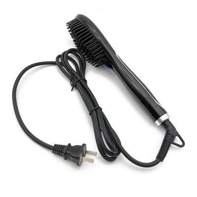 China Professional Salon Battery Operated Negative Hot Airbrush Ceramic LCD Display Lightweight Hot Air Styling Brush Hair Dryer for sale