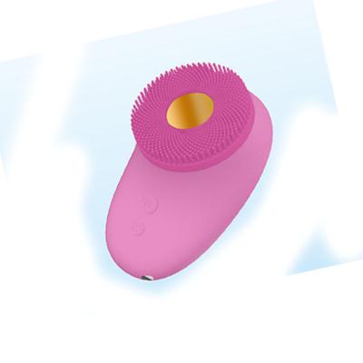 China OEM USB Detergent Silicone Facial Brush Silicone Vibration Acne Treatment Rechargeable Electric Wash Deep Cleansing Facial Brush for sale