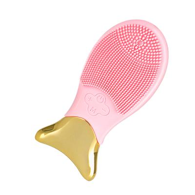 China Electric Acne Treatment Face Cleansing Silicone Electric Facial Sweep Apparat dlya goryachego silikonovogo ochishcheniya for sale