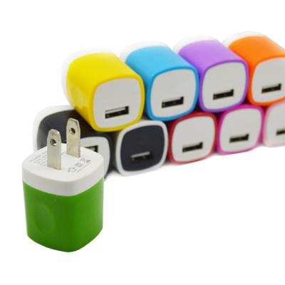 China 2.0 Cell Phone 5W 2.0 Mobile Fast Portable Cute Smart Laptop Universal Universal Usb Single Usb Wall Charger EU 1A Single Wall Charger for sale