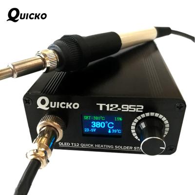 China Sc T12 952 Electronic Soldering Station OLED Digital Soldering Iron And Plastic Handle 907 Iron Soldering Tip Without Power Plug T12-952 for sale