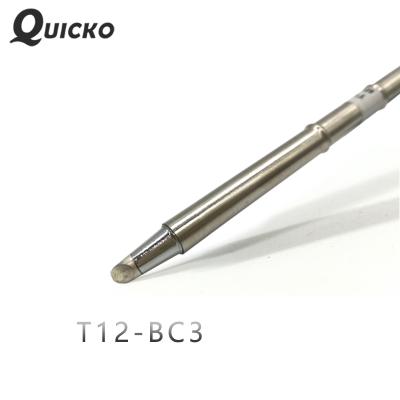 China QUICKO T12-BC3 electronic soldering iron tips 907 handle T12 soldering iron tip for STC/STM32 station T12-BC3 soldering soldering tools for sale