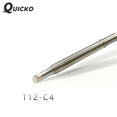 China QUICKO T12-C4 Electronic Soldering Iron Tips 70W 907 Handle T12 Soldering Iron Tip For STC/STM32 Station T12-C4 Soldering Soldering Tools for sale