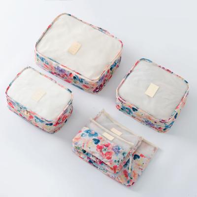 China 6Pcs Storage Travel Set Bags Portable Packing Cube Clothing Underwear Matching Organizer Pouch Luggage Case Accessories Supplies Products for sale