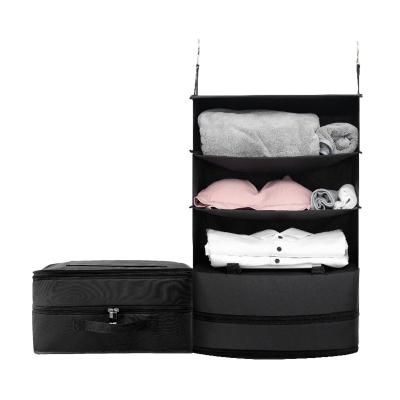 China Fashion Travel Luggage Shelves Portable Hanging Clothes Storage Bag for sale