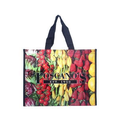 China Wholesale Custom Eco Friendly Printed Eco Friendly Recycle Reusable Grocery PP Laminated Non Woven Fabric Tote Shopping Bags for sale