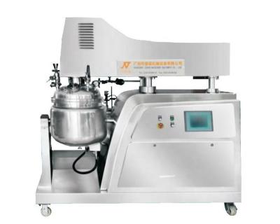 China ZJR-50L PLC Control Frame Viscous Liquid Mixer Vacuum Emulsifying Mayonnaise Making Machine Cream Toothpaste Making Machine for sale