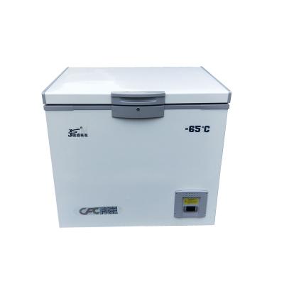 China Single-temperature -60C super freezer for tuna, ocean fish 158L ultra cold deep freezer for sashimi storage in Janpense restaurant, saltwater fish for sale