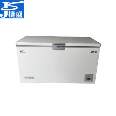 China Super Single-temp minus 65 degree low freezer 568 liters for storage of sashimi at restaurants freezing seafood during deep sea fishing for sale