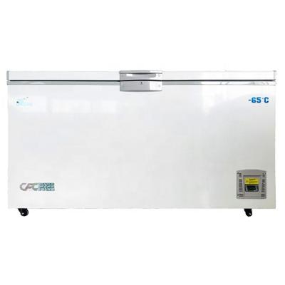 China Single-temperature Cryogenic Freezer DW-60W418 Deep Deep Seafood Tuna Freezer -60 Degree Temp Chest Freezers for sale