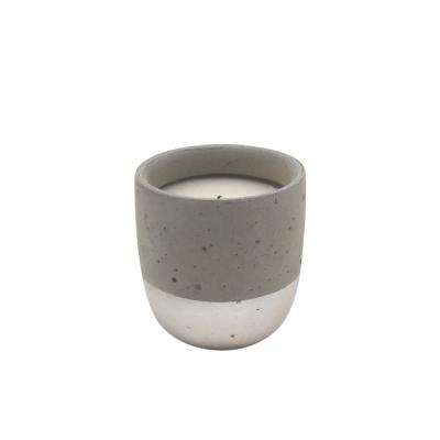 China Concrete Popular Luxury Candle Aromatherapy Scented Candles Candle Holder For Wedding for sale