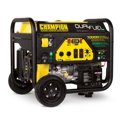 China Small Generator Supply Electric Power Champion 7.5 Kw Gasoline LPG Dual Fuel Portable Generator for sale