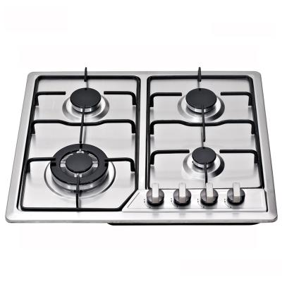 China Household Chinese Nuoyi Element 4 Burners Stainless Steel Panel Gas Cooker NY-QM4007 for sale