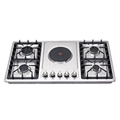 China Household 5 Burner Mixing Cooker Stove Electric And Gas Griddle for sale