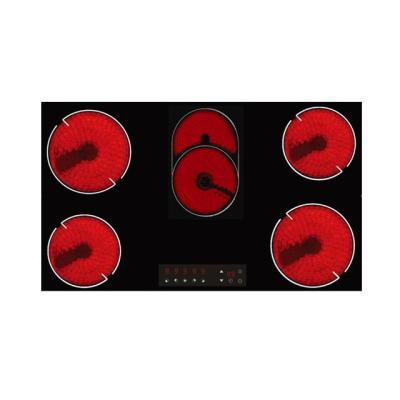 China Hotel hot sale 5 burner built-in infrared ceramic hob. for sale