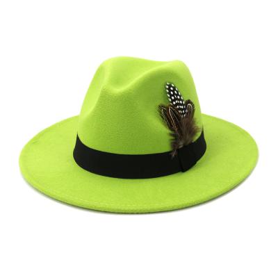 China Crush Resistant Fedora Hats Men Customize Plush Stain Dress Fedora Hats Customize for sale