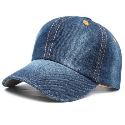 China COMMON Baseball Caps For Mens Womens Vintage Distressed Hat For Men Washed Denim Baseball Cap Customized for sale