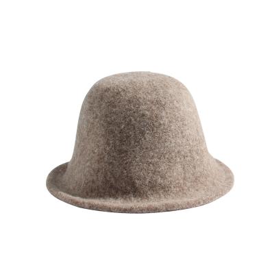 China Sun Protection Winter Bucket Hat Women Plush Bucket Hat Ladies Faux Fur Warm Fisherman Cap Hat for sale