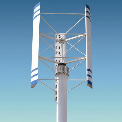 China 1kw-10kw Vertical Alloy Shaft Wind Turbine Generator Aluminum Vawt for sale