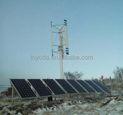 China 1000watt Vertical Axis Wind Turbine Hybrid Solar Power TYD for sale