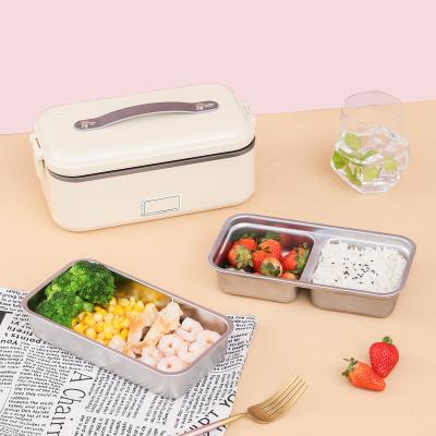 China Morden New Arrival Luxury 1.5L Food Warmer 2 in 1 Portable Electric Food Heater Bowls with Insulation Bag for Car and Home for sale