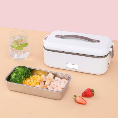 China Morden Luxury Portable Electric Self Heating Container Waterproof Electric Lunch Box Heater Food Bento Heater For Car Office for sale