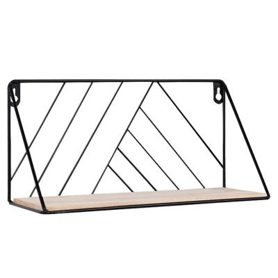 China Europe iron storage rack multifunctiol living room wall matching storage rack wall hanging decoration partition wall decor for sale