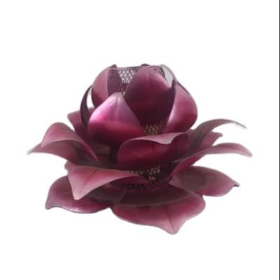 China WFD200311 Europe Metal Flower Steel Candle Holder Custom Color In New Europe USA Shape Pineapple Candle Holder for sale