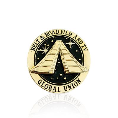 China Europe Metal Badge Medal School Badge Class Emblem Enamel Painting BROOCH BADGE for sale