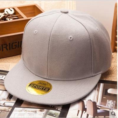 China COMMON White 6 Panel Snapback Hip Hop Hat Color Custom Sticker Structured Simple Flat Brim Hip Hop Style Sports Hat Hats for sale