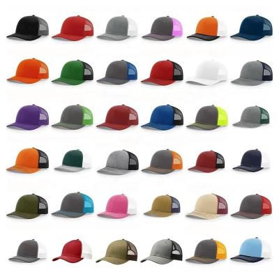 China Wholesale Custom Richardson 112 Trucker Hat High Quality Mesh Snapback Hat With Embroidery Or Print Logo Yupoong Trucker Hats for sale