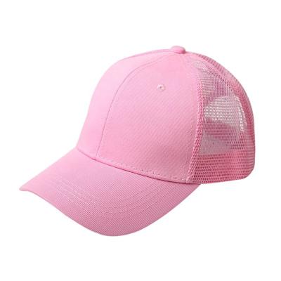 China breathable & Waterproof Empty Mesh Back Trucker Hats For Women Braided Trucker Hats Embroidery Custom Logo For Girl Outdoor Activities Sports Hats Caps for sale