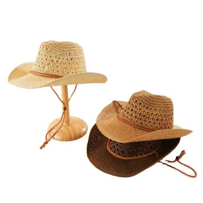 China Adjustable Classic Design Wide Brim Women Perfect Fedora Hat Outdoor Solid Adjustable Weaved Pattern Straw Beach Hat for sale